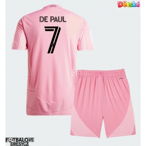 Inter Miami Rodrigo De Paul #7 Dětské Domácí dres komplet 2026-27 Krátký Rukáv (+ trenýrky)